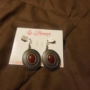 Premier Designs Red Spice Earrings NWT